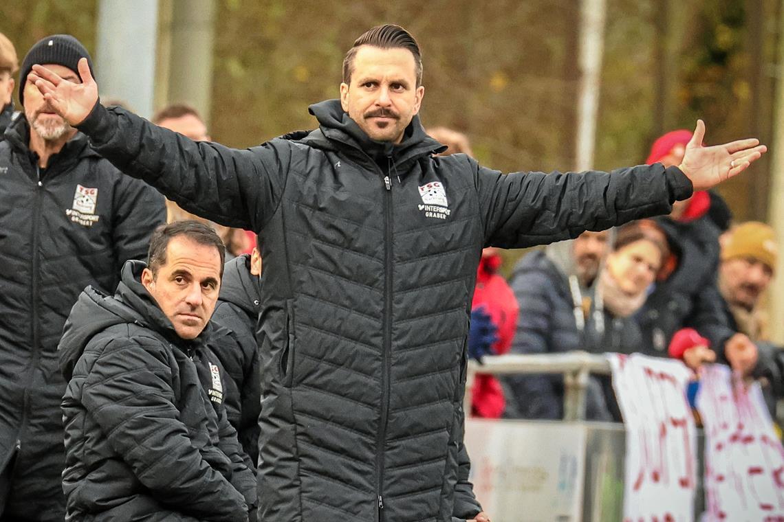 TSG-Trainer Mario Marinic traut es seinem Team zu, den Abstand auf die Abstiegszone im neuen Jahr zu vergrößern. Foto: Alexander Becher