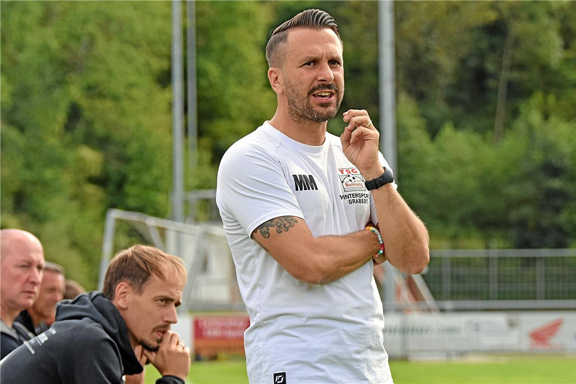 TSG-Trainer Mario Marinic trifft mit seinem Team am Samstag auf die Mannschaft seines Freundes Zlatko Blaskic. Archivfoto: Tobias Sellmaier