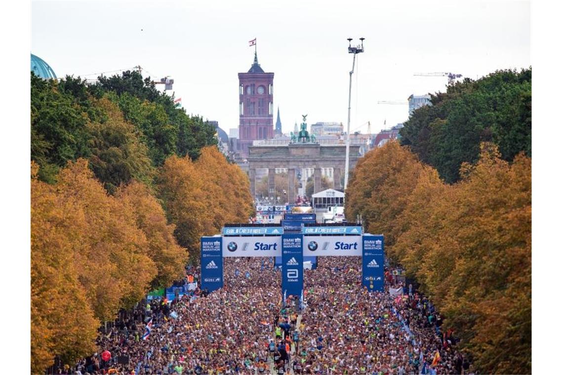 Über 47.000 Läufer waren beim Berlin-Marathon am Start. Foto: Soeren Stache