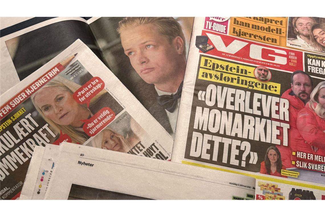 "Überlebt die Monarchie das?" titelt eine norwegische Zeitung angesichts der Skandale um Kronprinzessin Mette-Marit und ihren Sohn Marius Borg Høiby.