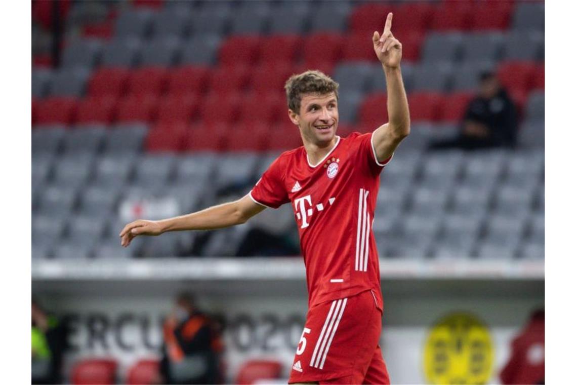 Überraschend schnell ist Thomas Müller nach seiner Coronavirus-Infektion beim FC Bayern zurück. Foto: Sven Hoppe/dpa