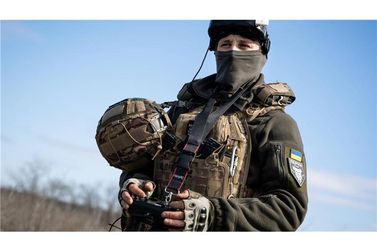 Ukrainischer Soldat: Russland hat einen empfindlichen Schlag durch einen Drohnenangriff erlitten (Archivbild).