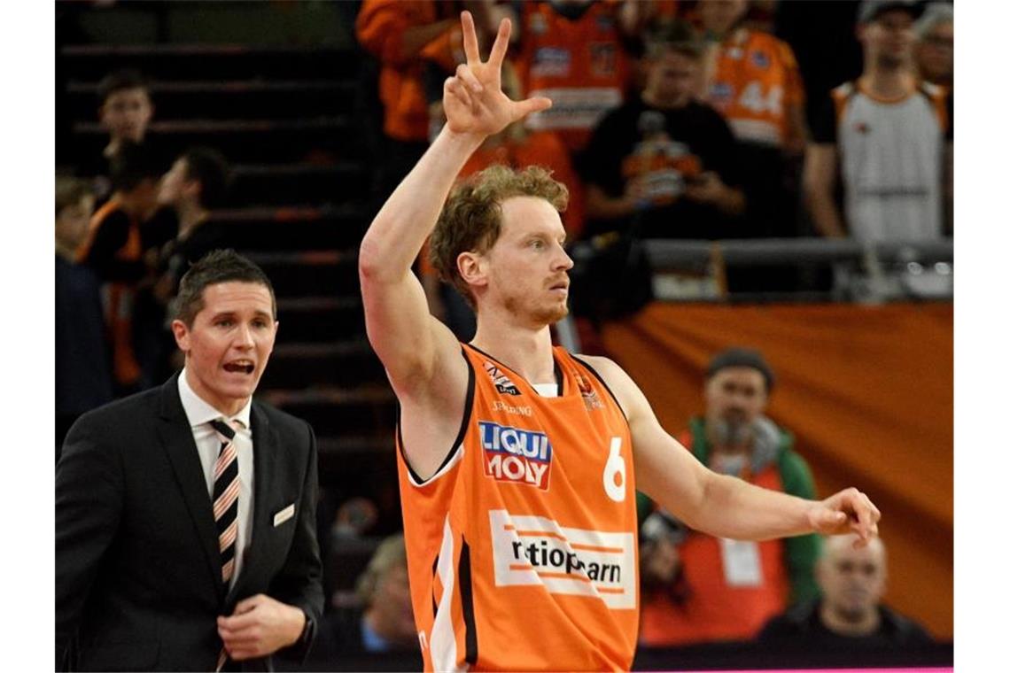 Ulms Aufbauspieler Per Günther würde auf Alba Berlin als neuen deutschen Meister wetten. Foto: Stefan Puchner/dpa