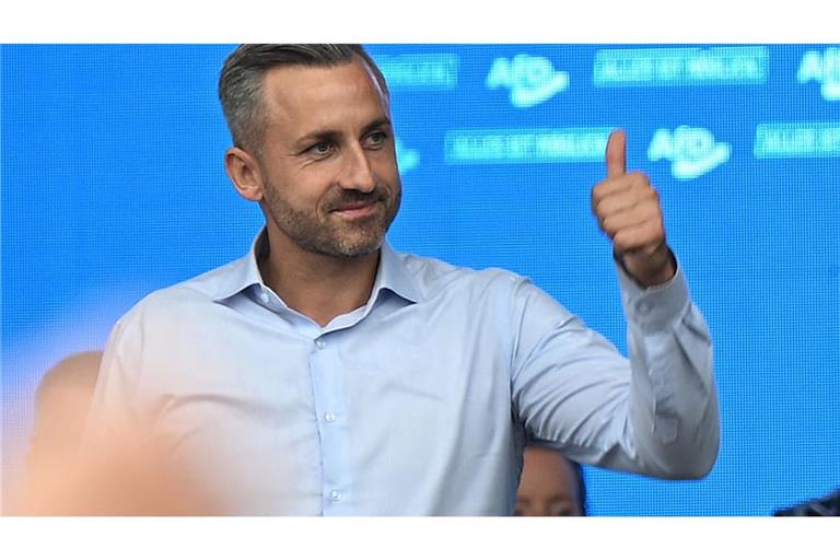 Ulrich Siegmund (AfD), Spitzenkandidat und Co-Vorsitzender der AfD-Landtagsfraktion Sachsen-Anhalt, im Porträt.