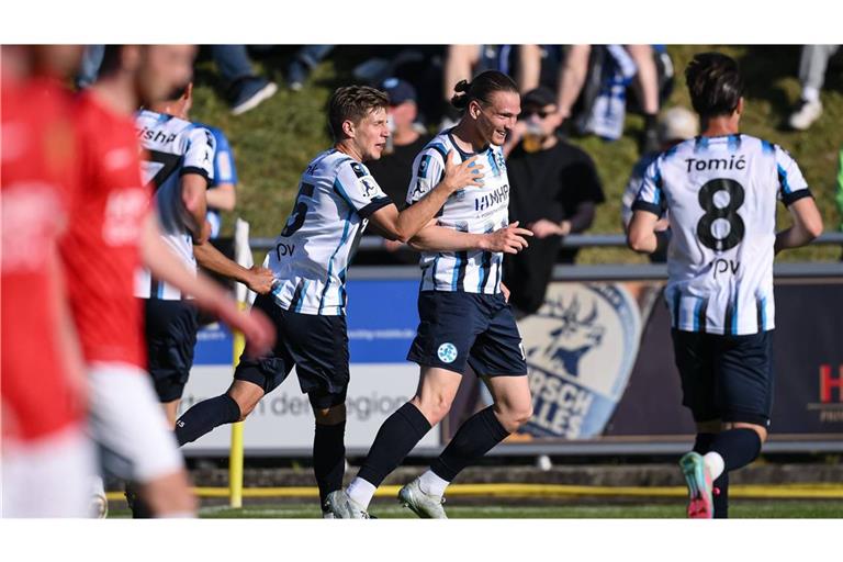 Umjubelter Vierfach-Torschütze: Marlon Faß.