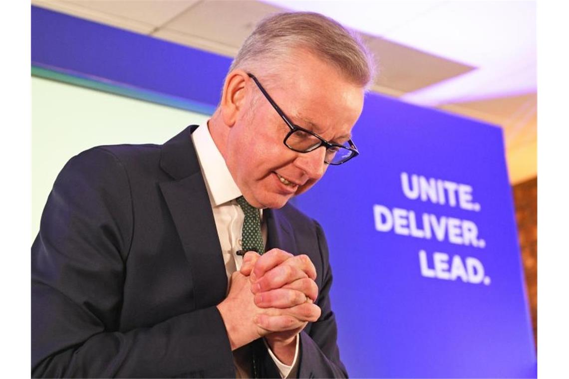 Zehn Tory-Politiker für Nachfolge von Theresa May nominiert Umweltminister Michael Gove dürfte nach seiner Drogenbeichte eher schlechte Chancen haben. Foto: Stefan Rousseau/PA Wire