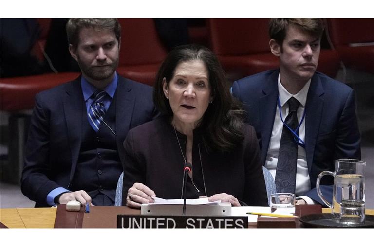 UN-Botschafterin der USA, Dorothy Shea, spricht während einer Sitzung des Sicherheitsrats der Vereinten Nationen (Archivbild).