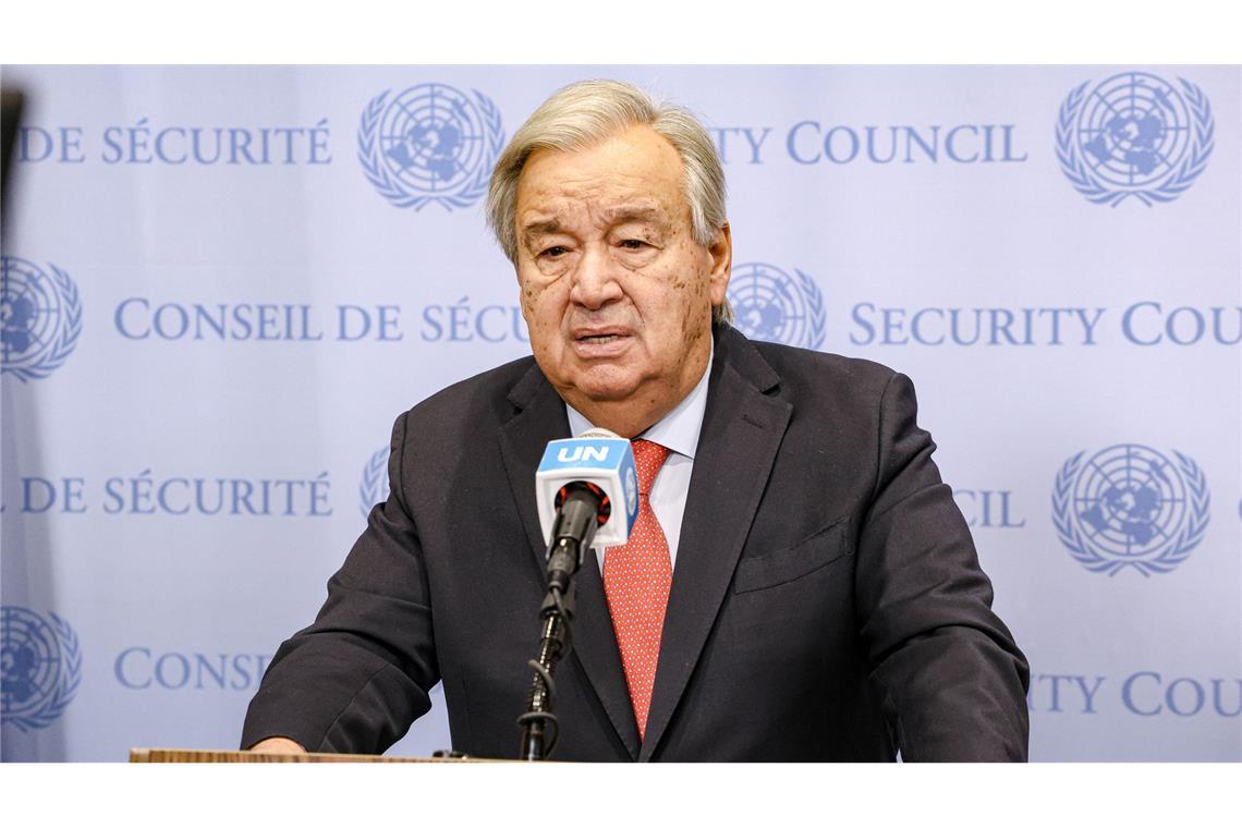 Druck auf Israel wegen humanitärer Notlage in Gaza nimmt zu UN-Chef Guterres äußert Besorgnis über Berichte zu sexueller Gewalt gegen palästinensische Gefangene. (Archivbild)