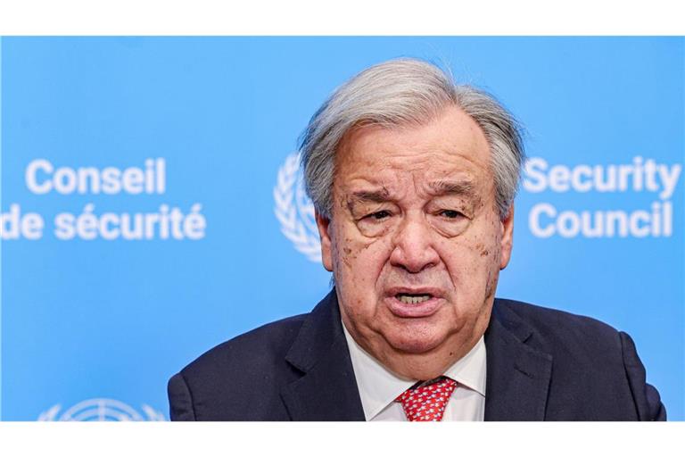 UN-Generalsekretär António Guterres begrüßt die zweiwöchige Waffenruhe.
