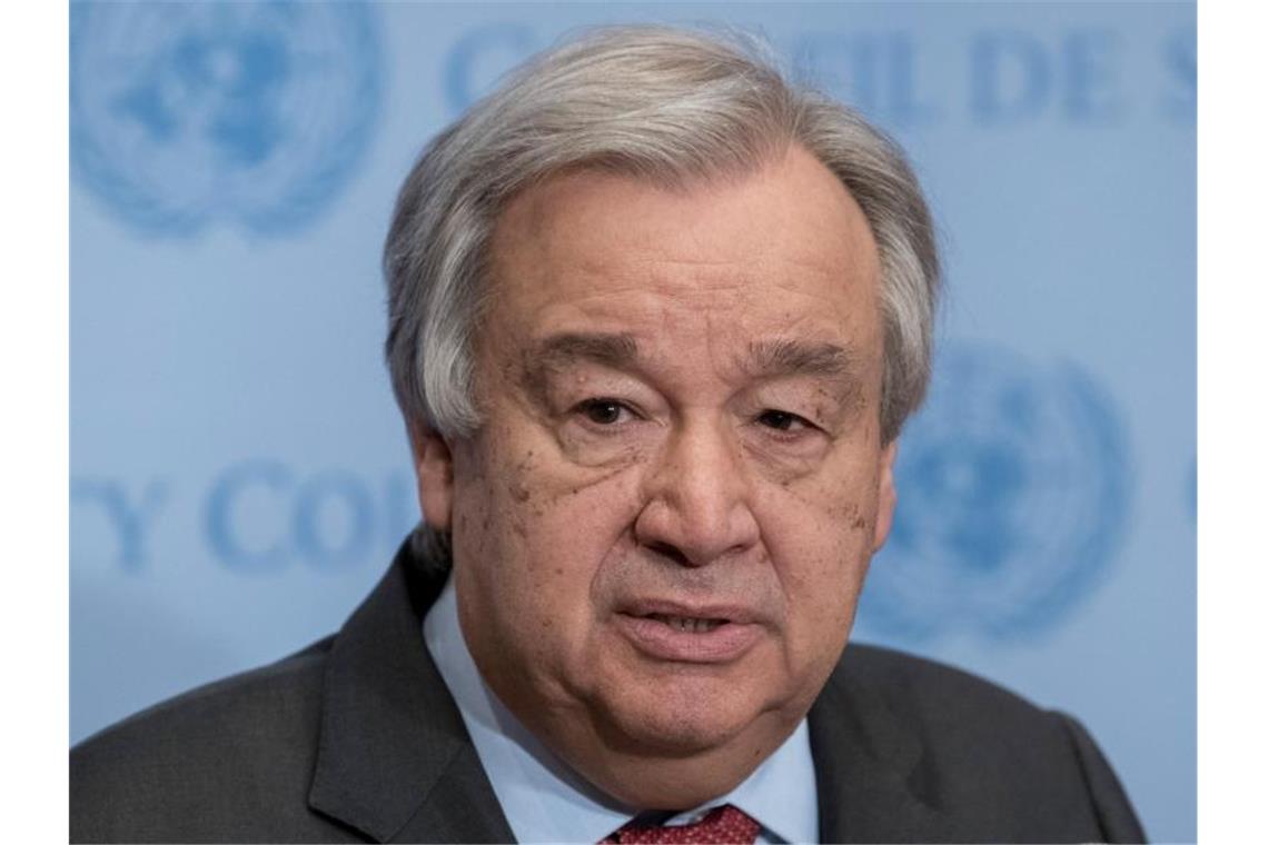 Sicherheitsrat unterstützt Guterres' zweite Amtszeit UN-Generalsekretär António Guterres bewirbt sich um eine zweite Amtszeit. Foto: Mark Garten/UN/dpa