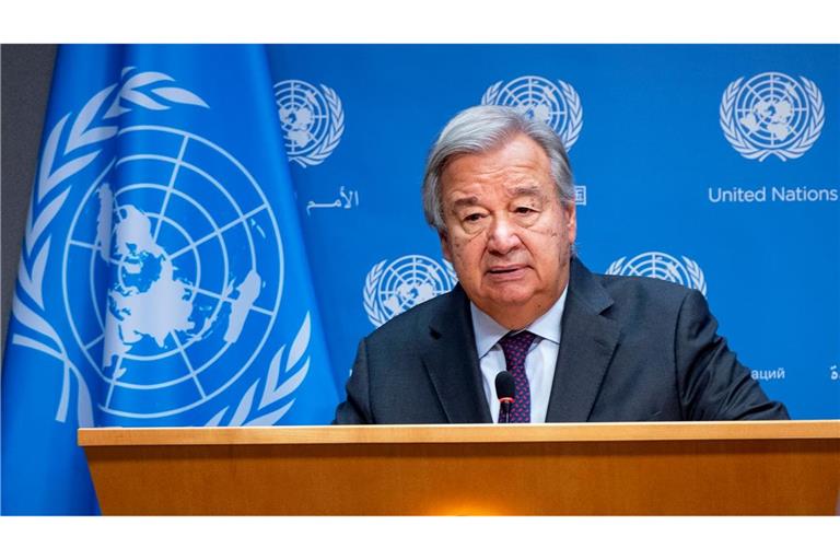 UN-Generalsekretär António Guterres stand für seine Äußerungen zum Gaza-Krieg mehrfach in der Kritik.