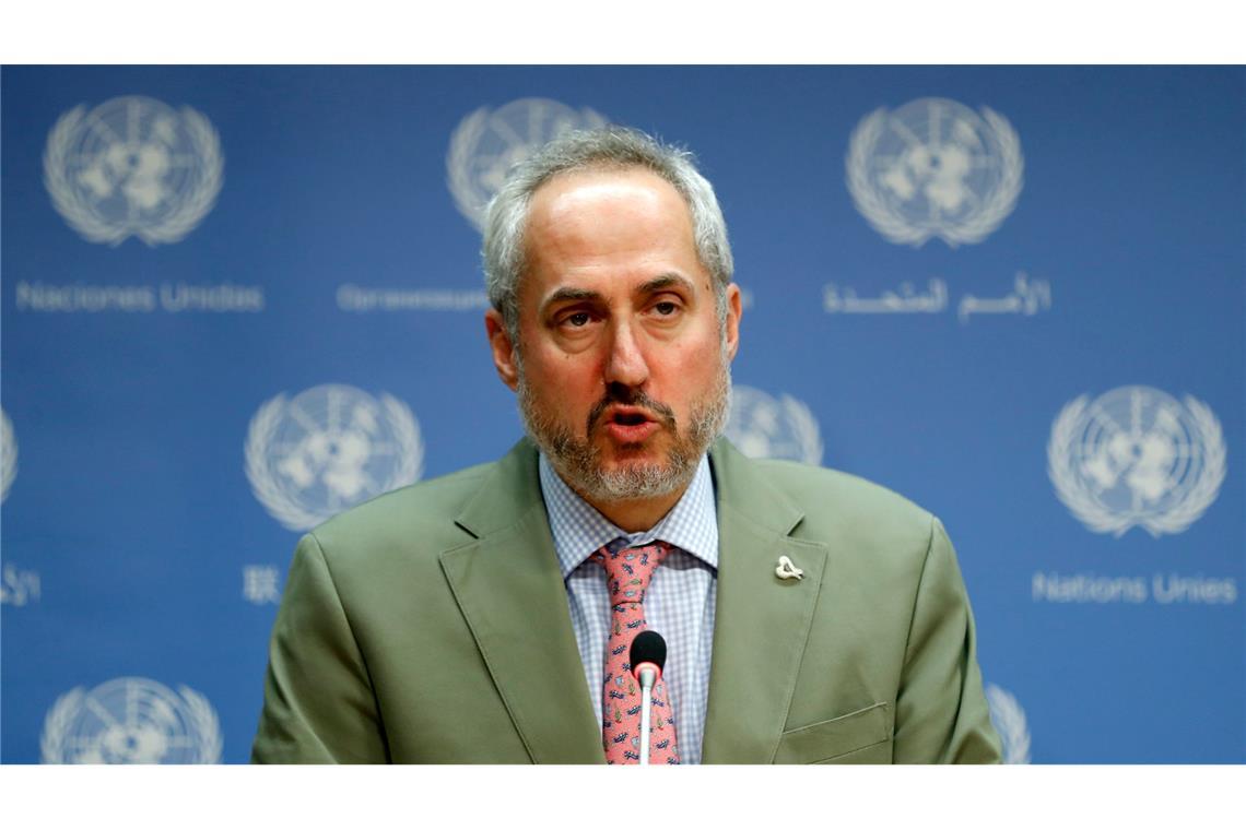 Kritik an Israels Vorstoß in Syrien reißt nicht ab UN-Sprecher Dujarric kritisiert Israels Vorgehen in Syrien. (Archivbild)