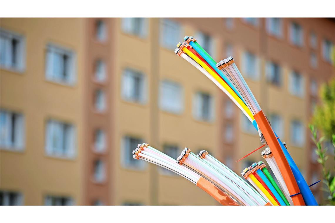 Unbekannte haben mehrere Glasfaserkabel manipuliert. (Symbolfoto)