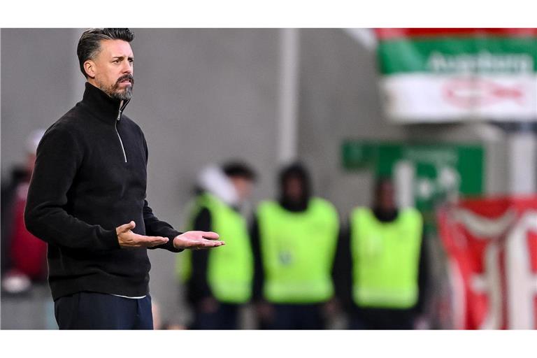 "Wir können es": Wagner zweifelt nicht nach 0:6-Lehrstunde Und nun? Sandro Wagner beim Augsburger Untergang gegen Leipzig.