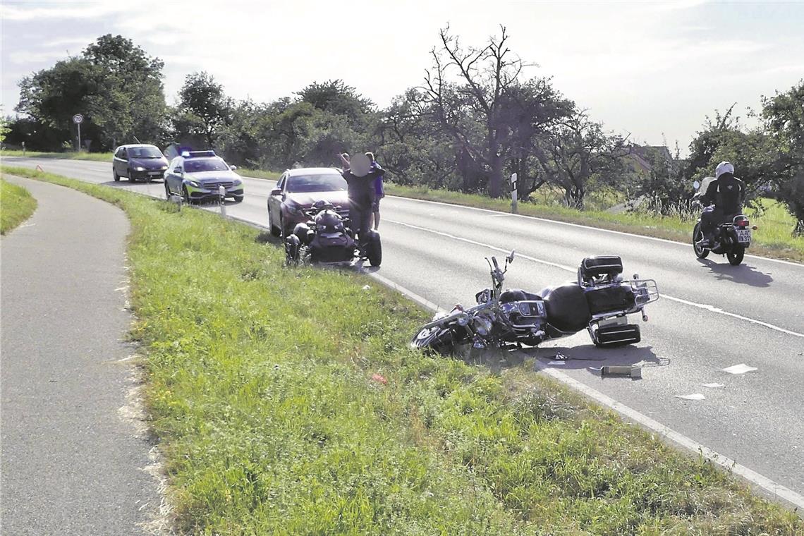 Unfall bei Althütte. Foto: 7aktuell/K. Lermer