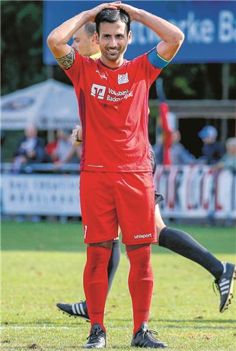 Unfassbar für Kapitän Oguzhan Biyik, dass die TSG noch mit 3:4 unterlag.Archivfoto: A. Becher