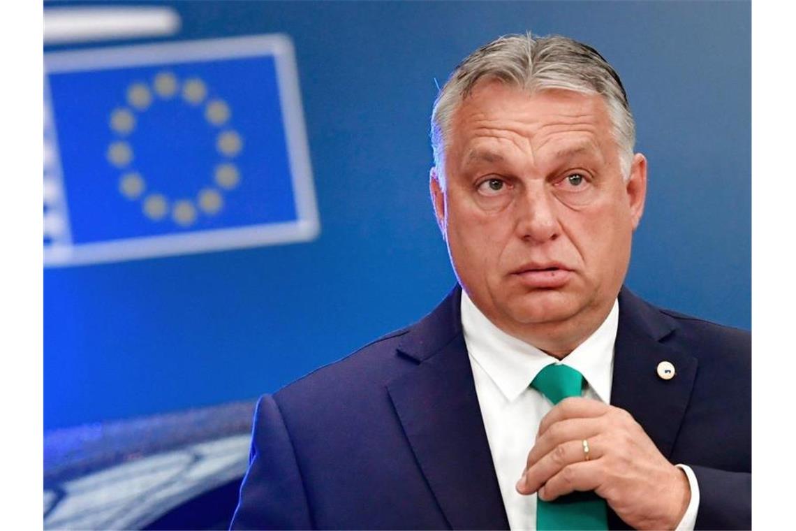 Ungarns Ministerpräsident Viktor Orban 2020 bei einem Treffen in Brüssel. Foto: John Thys/AFP Pool/AP/dpa