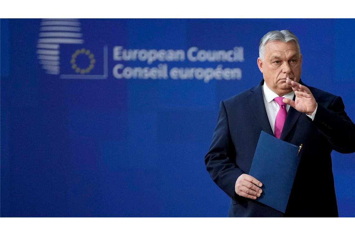 Ungarns Regierungschef Orban unterstützt zum Unmut der EU-Partner die Politik von US-Präsident Trump. (Archivbild)