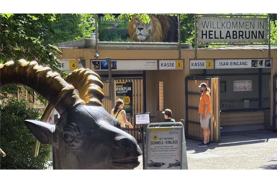 Ungewöhnlicher Polizeieinsatz im Tierpark Hellabrunn am Sonntag (Archivbild).