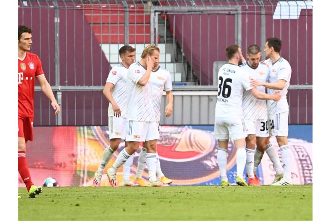 Union Berlin erkämpfte sich einen Punkt beim FC Bayern. Foto: Sven Hoppe/dpa