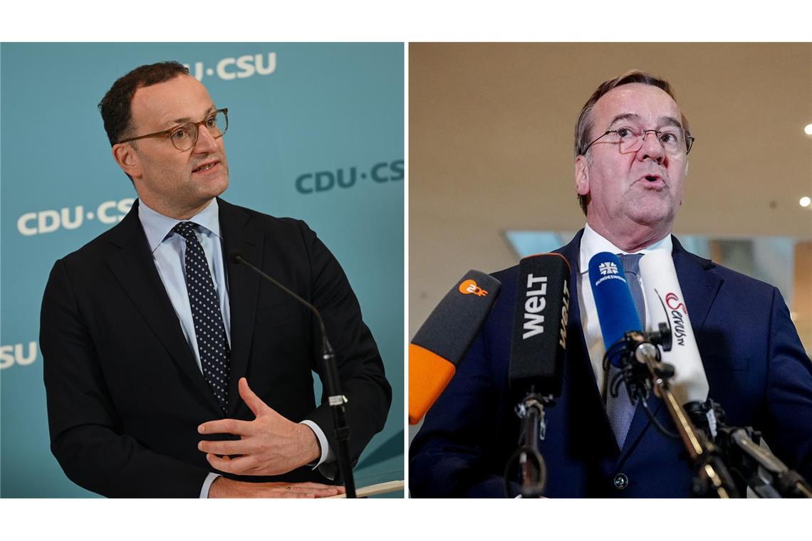 Unions-Fraktionschef Spahn kritisiert Verteidigungsminister Pistorius (SPD) – und pocht auf eine Umsetzung des ausgehandelten Kompromissess.