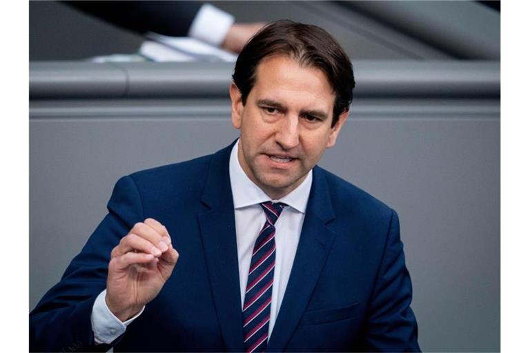 Unionsfraktionsvize Andreas Jung (CDU) spricht im Bundestag. Foto: Kay Nietfeld/dpa/Archivbild