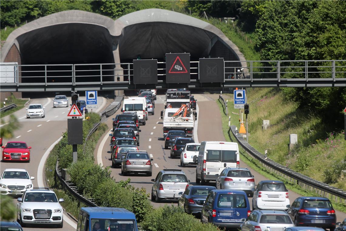 Unter anderem am Kappelbergtunnel wird im April gearbeitet. Archivfoto: Gabriel Habermann