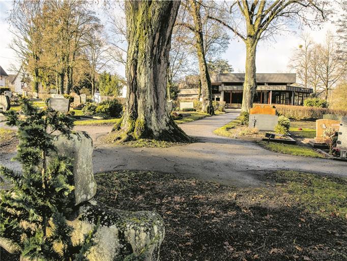 Unter anderem im Bereich rund um die Aussegnungshalle soll der Friedhof in Oppenweiler neu gestaltet werden. Foto: A. Becher