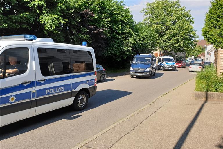 Unter anderem in Erbstetten war die Bundespolizei im Rahmen einer Razzia im Einsatz. Foto: F. Muhl