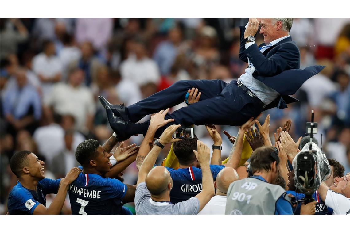Deschamps sagt nach der WM "Au Revoir" - Kommt Zidane? Unter Deschamps wurden Les Bleus 2018 Weltmeister.