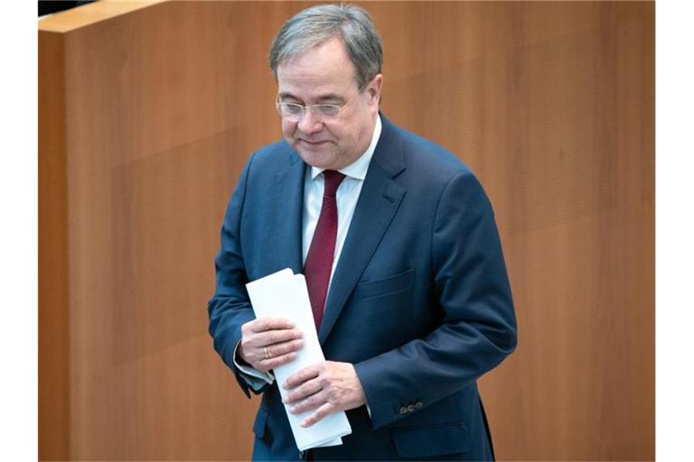 Unter Kanzlerkandidat Armin Laschet schneidet die Union im ZDF-„Politbarmeter“ so schlecht ab wie nie. Foto: Federico Gambarini/dpa
