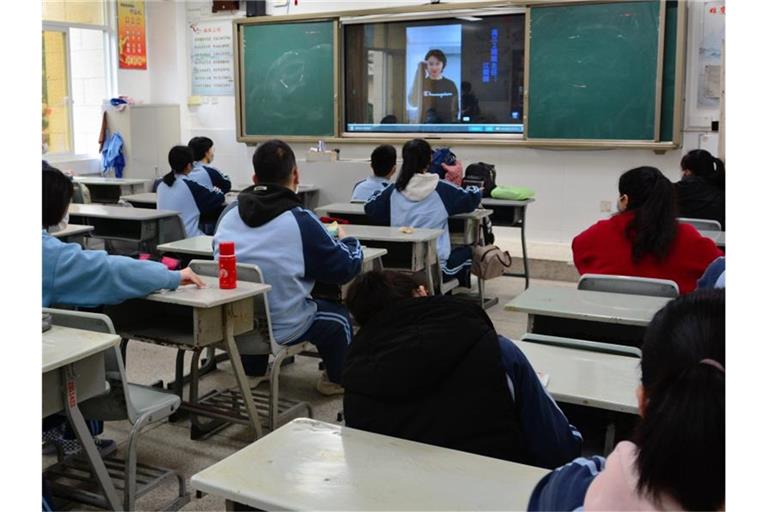 Unterricht an der Pingdong-Schule in Fuzhou. Foto: Wei Peiquan/XinHua/dpa