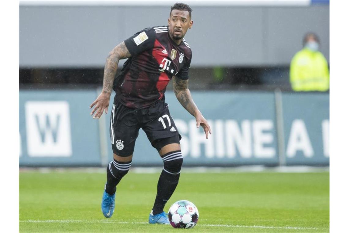 Unterschrieb in Lyon: Ex-Bayern-Profi Jérôme Boateng. Foto: Tom Weller/dpa