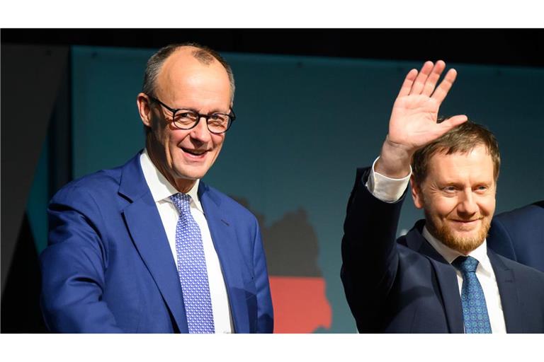 Unterzeichnet wurde der Brief an Kanzler Friedrich Merz unter anderem von Sachsens Ministerpräsident Michael Kretschmer (Archivbild).