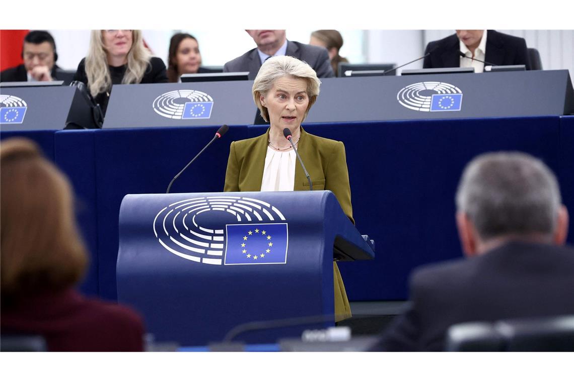 Ursula von der Leyen betonte die Bedeutung des Bürokratieabbaus für Europas Wettbewerbsfähigkeit.