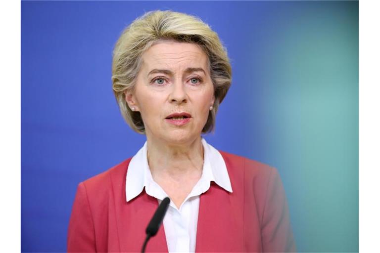 Ursula von der Leyen, Präsidentin der Europäischen Kommission. Nachdem sich der Rechtsausschuss im Europaparlament für eine Klage gegen die EU-Kommission ausgesprochen hat, sehen mehrere Abgeordnete von der Leyen am Zug. Foto: Zhang Cheng/XinHua/dpa