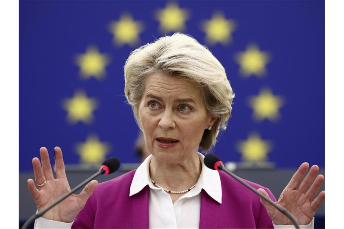 EU soll Sanktionsinstrument gegen Druck von Außen bekommen Ursula von der Leyen, Präsidentin der Europäischen Kommission. Foto: Christian Hartmann/Reuters Pool/AP/dpa