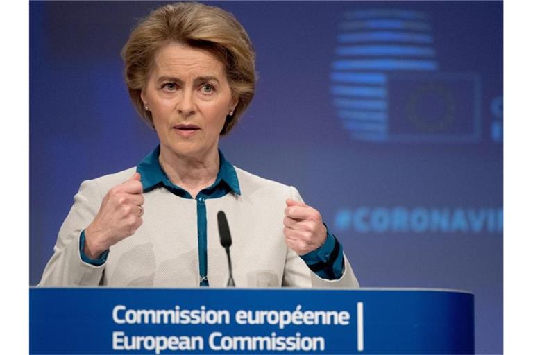 Ursula von der Leyen prüft ein Verfahren gegen Deutschland. Foto: Etienne Ansotte/European Commission/dpa