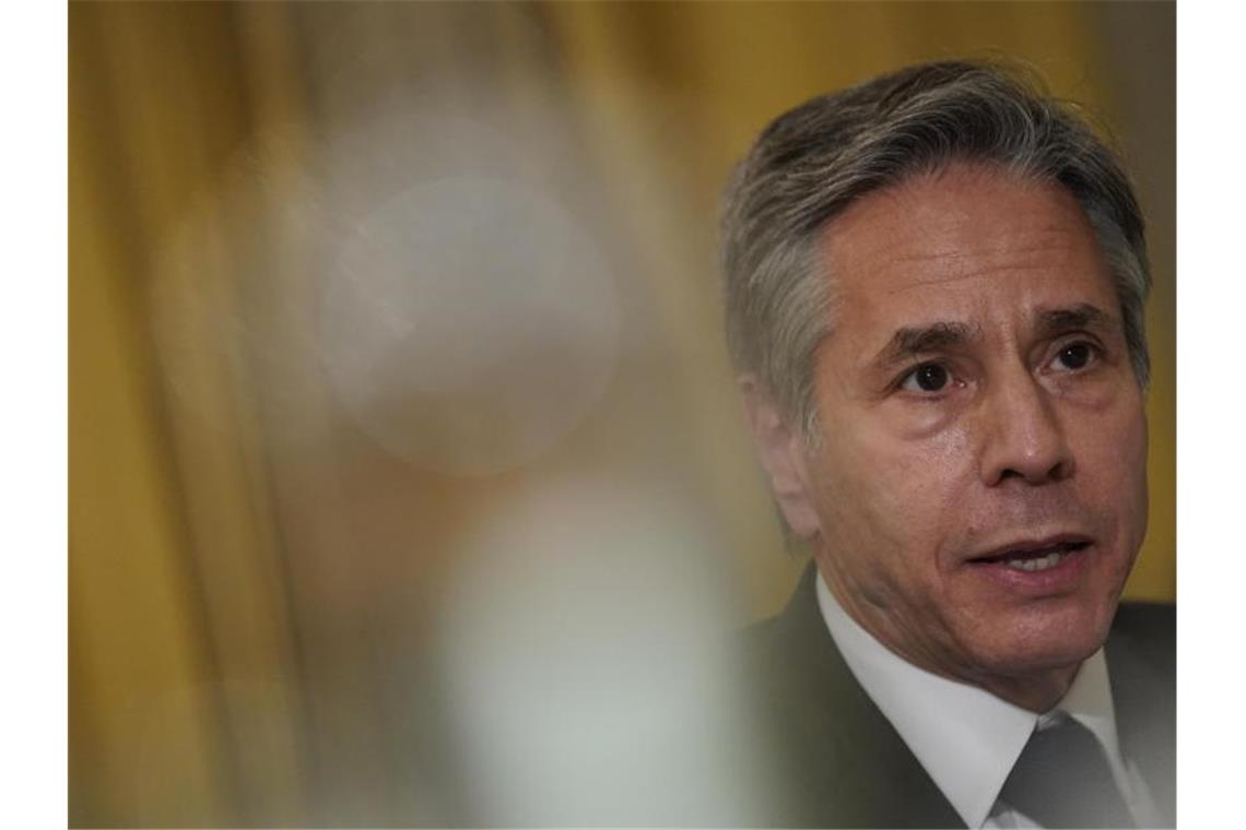 Anti-IS-Koalition richtet Blick nach Afrika US-Außenminister Antony Blinken hat die Verbündeten aufgerufen, im Kampf gegen den IS nicht nachzulassen. Foto: Andrew Harnik/AP Pool/dpa