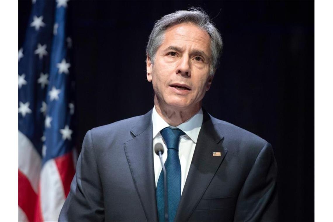 US-Außenminister Blinken kommt nach Deutschland US-Außenminister Antony Blinken wird in der kommenden Woche in Berlin erwartet. Foto: Saul Loeb/Pool AFP/dpa