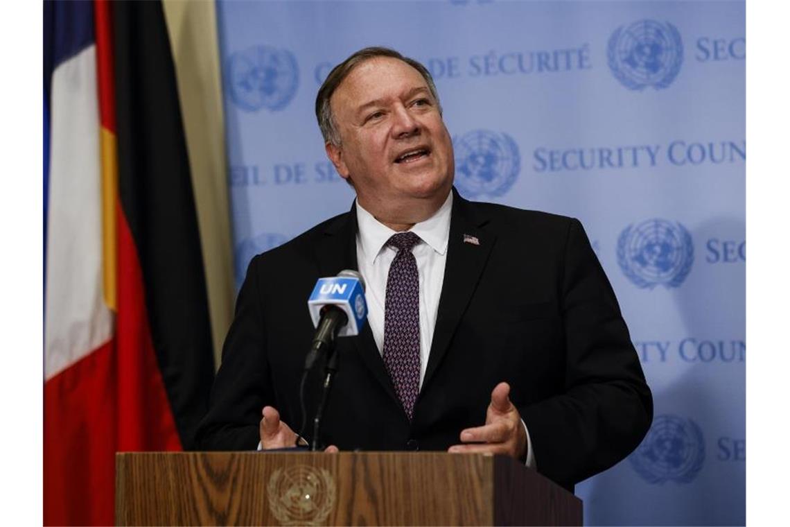 US-Außenminister Mike Pompeo drohte den Ländern im UN-Sicherheitsrat indirekt mit Konsequenzen. Foto: Mike Segar/Pool Reuters/AP/dpa