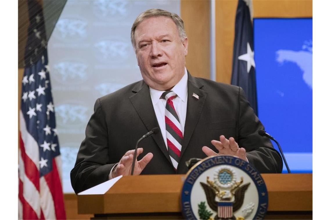 US-Außenminister Mike Pompeo kritisiert das Vorgehen Chinas. „Ich hoffe, sie werden das überdenken.“. Foto: Manuel Balce Ceneta/AP/dpa