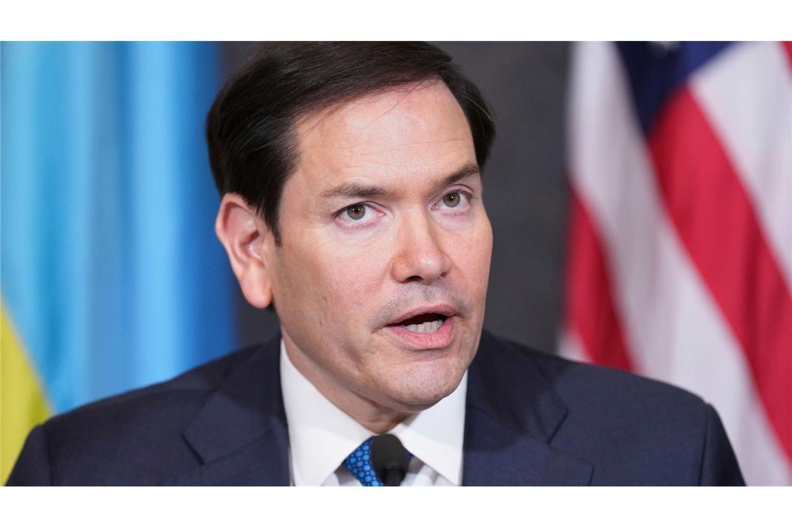 Rubio drängt Ukraine und Russland zu schnellem Abkommen US-Außenminister Rubio will bei den Verhandlungen mit der Ukraine und Russland über ein Kriegsende schnelle Ergebnisse. (Archivbild)