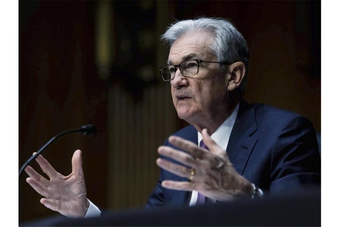US-Notenbanker signalisieren baldige Erhöhung des Leitzinses US-Notenbankchef Jerome Powell in Washington. Foto: Graeme Jennings/Pool Washington Examiner/AP/dpa