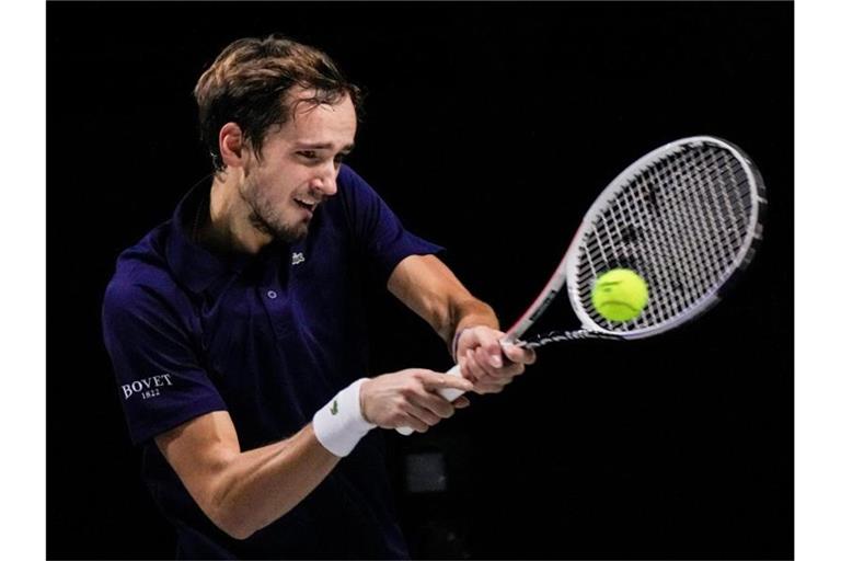 US-Open-Champion Daniil Medwedew gewann sein Einzel gegen Marin Cilic. Foto: Manu Fernandez/AP/dpa