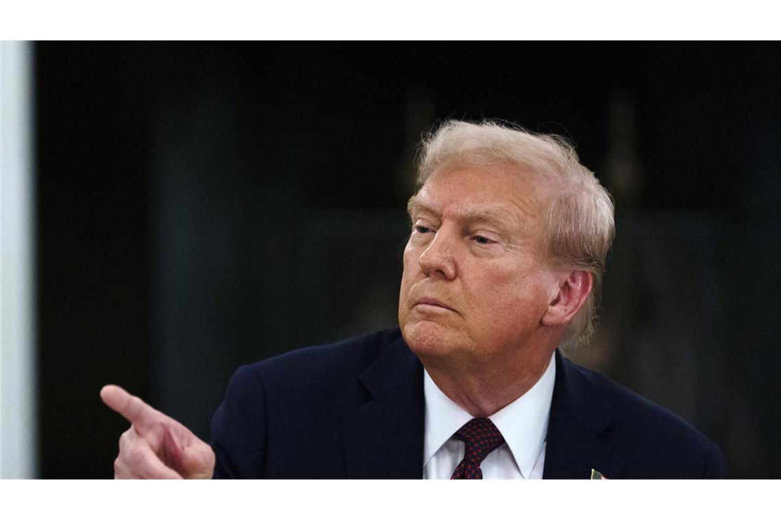 US-Präsdient Donald Trump: Die USA kündigen laut einem Bericht Abkommen gegen Desinformation mit Deutschland und weiteren Staaten (Archivfoto).