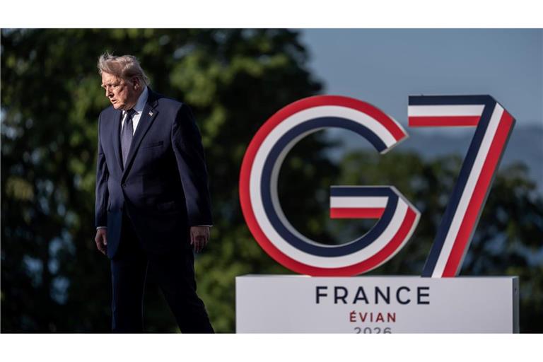 US Präsident Donald Trump beim G7-Gipfeltreffen in Evian.