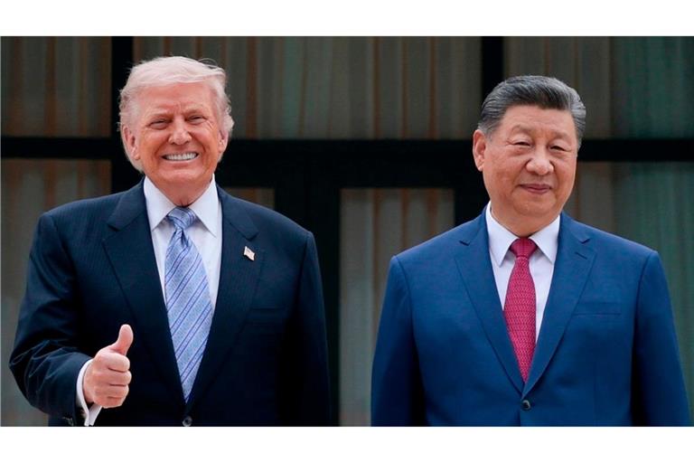 US-Präsident Donald Trump betonte die Handels-Erfolge seiner Reise nach China. Peking bleibt etwas zurückhaltender.