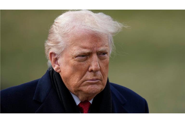 US-Präsident Donald Trump droht europäischen Verbündeten mit Sonderzöllen. (Archivbild)