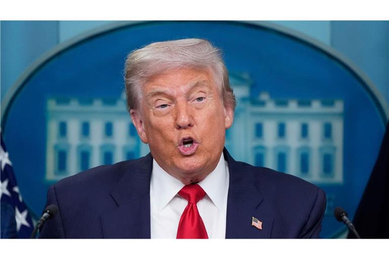 US-Präsident Donald Trump erwartet bei dem Treffen mit seinem russischen Kollegen Wladimir Putin kein Abkommen zum Ukraine-Krieg.